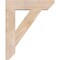 Ekena Millwork Traditional Slat Smooth Bracket, Douglas Fir, 3 1/2"W x 18"D x 22"H BKT04X18X22TRA06SDF - alternate 2
